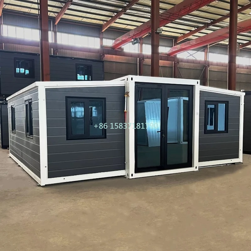 Prefabricated Container House 20ft Folding Container Houses Ready Living 2 Bedroom Portable Prefabricated Tiny Home Container