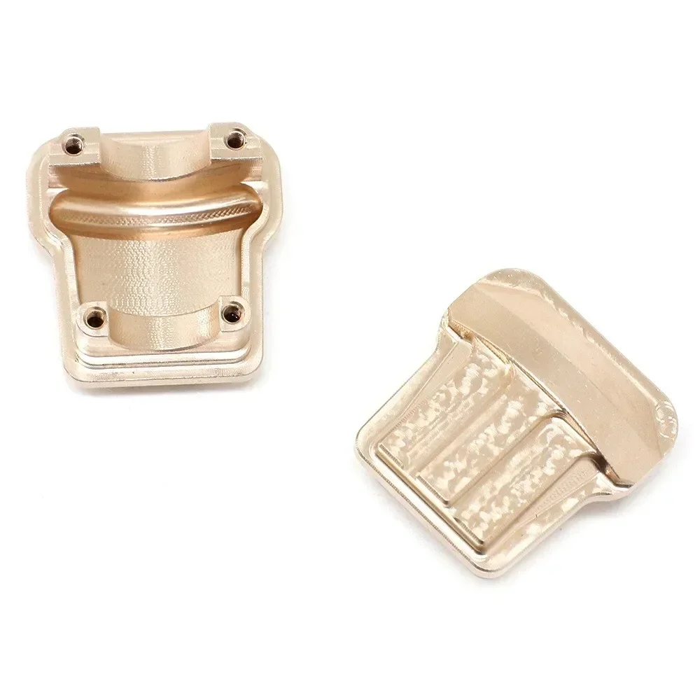 E-star Hub Brass Front and Rear Axle Housing Bridge Cover Brass Counterweight for Traxxas 1/18 Trx4-M Trx4m Upgrade Parts RC  Cr