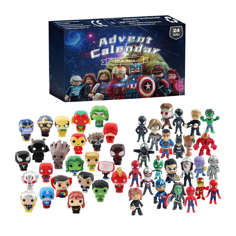 

24 шт., детские фигурки героев мультфильма «мстители»