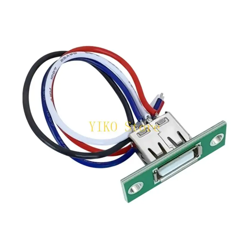 K32C USB Female Port With Wire Tail, Fixed Tail Form for Device Repair, Board Work and General Maintenance Support Use