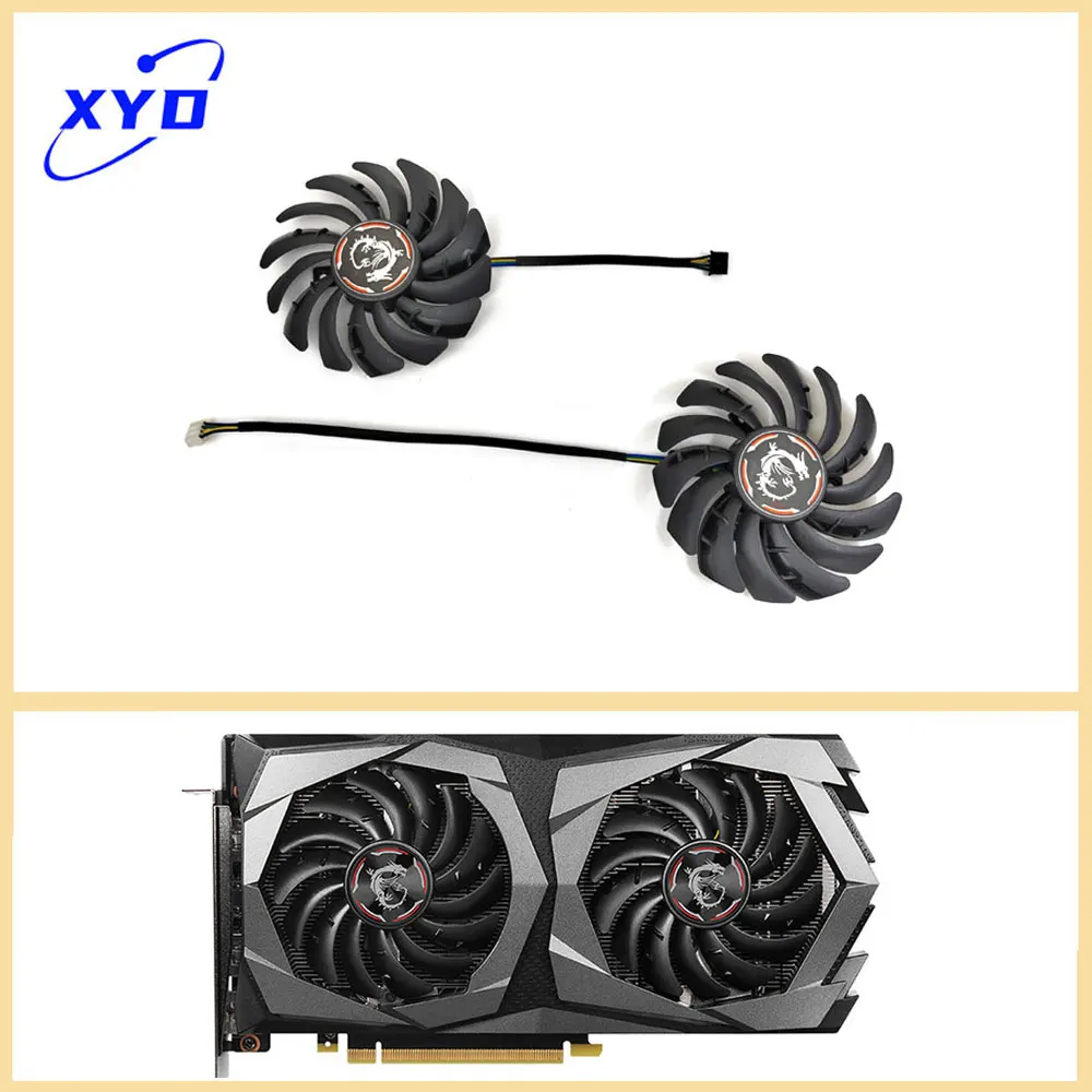 

NEW 87Mm PLD09210S12HH 0.40A 4PIN RTX2060 GPU Cooler for Msi Geforce Rtx 2060 Super Gaming X Videokaart Fan