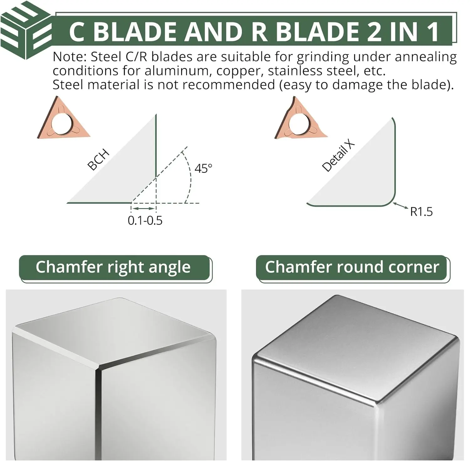 أداة شطب الهواء، آلة شطب هوائية صغيرة للخشب المعدني والصلب والنحاس والأكريليك، قوس 45 درجة، 30000 دورة في الدقيقة 1/4 بوصة #4