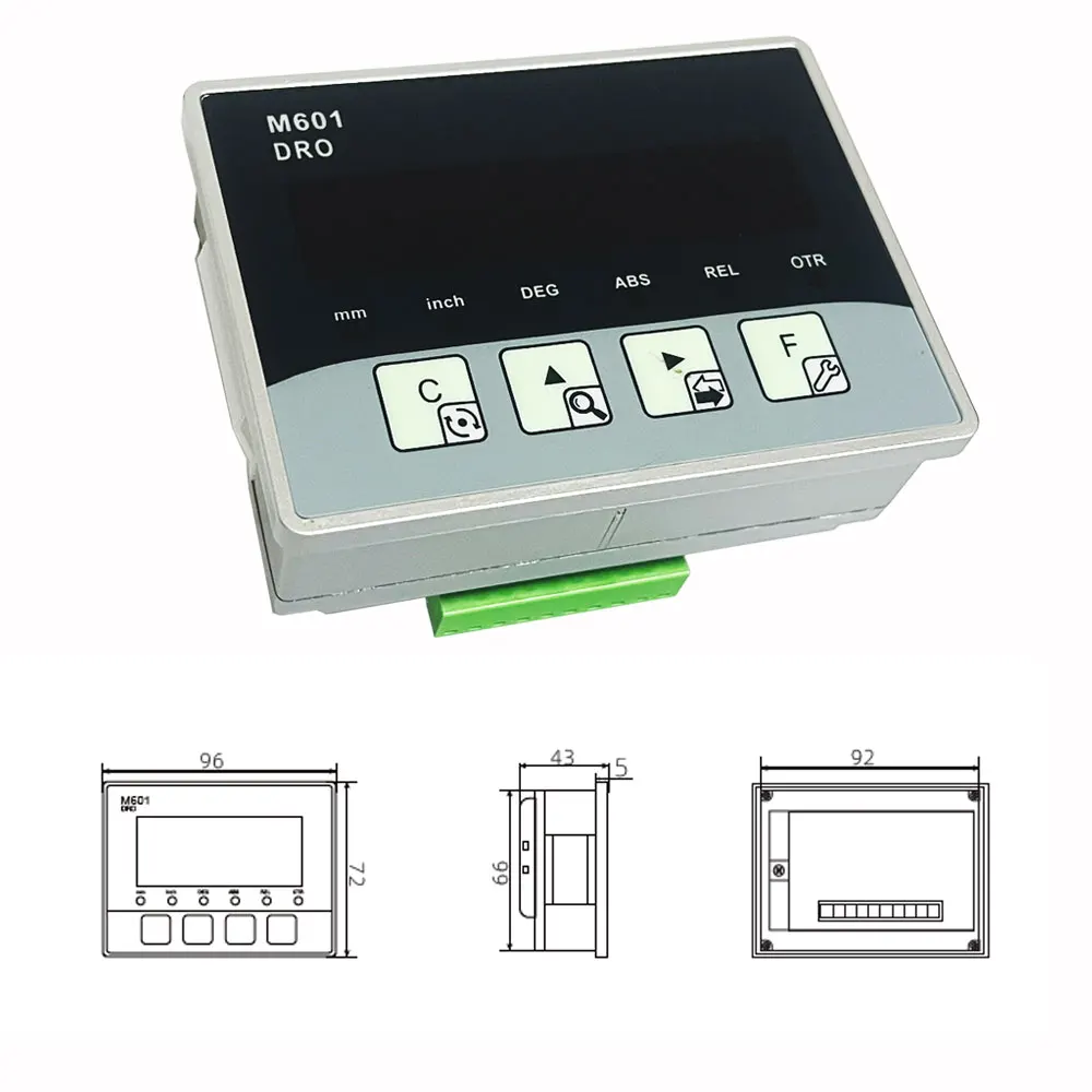 Imagem -04 - Dro Vidro Magnético Escala Linear Leitura Digital Sensor de Fresagem Régua Óptica Micro Incorporado Sinal Ttl Eixo Sino
