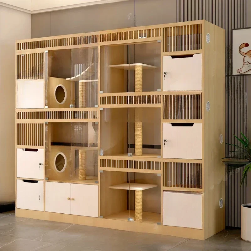 

Modern Pet display cabinet,cat delivery room, breeding cabinet, large cat house, foster care cabinet, cat nest cage