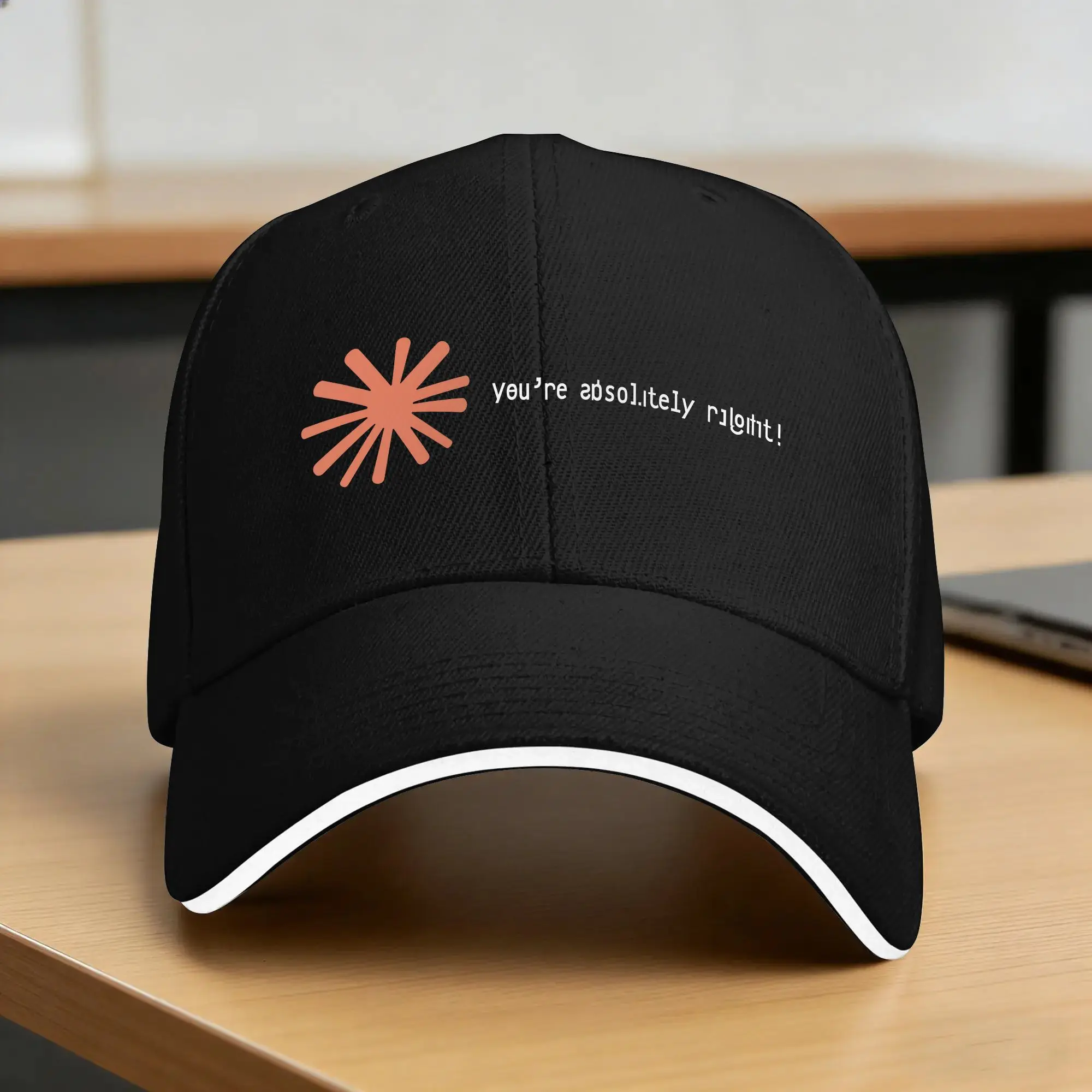 Claude Code You're Absolutely Right Casual Baseball Cap  Hunting Camping Trucker Hat Sun Visor Men Adult y2k Funny Baseball Caps