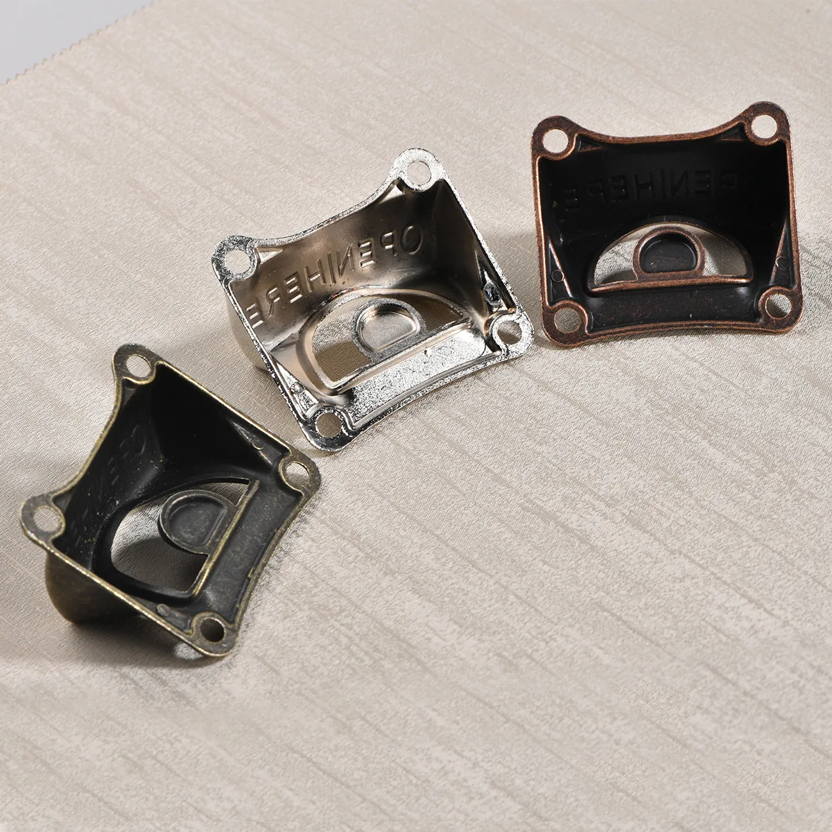 New Chinese Style Square Bottle Opener - Wall Mounted Zinc Alloy Beer Opener Decorative