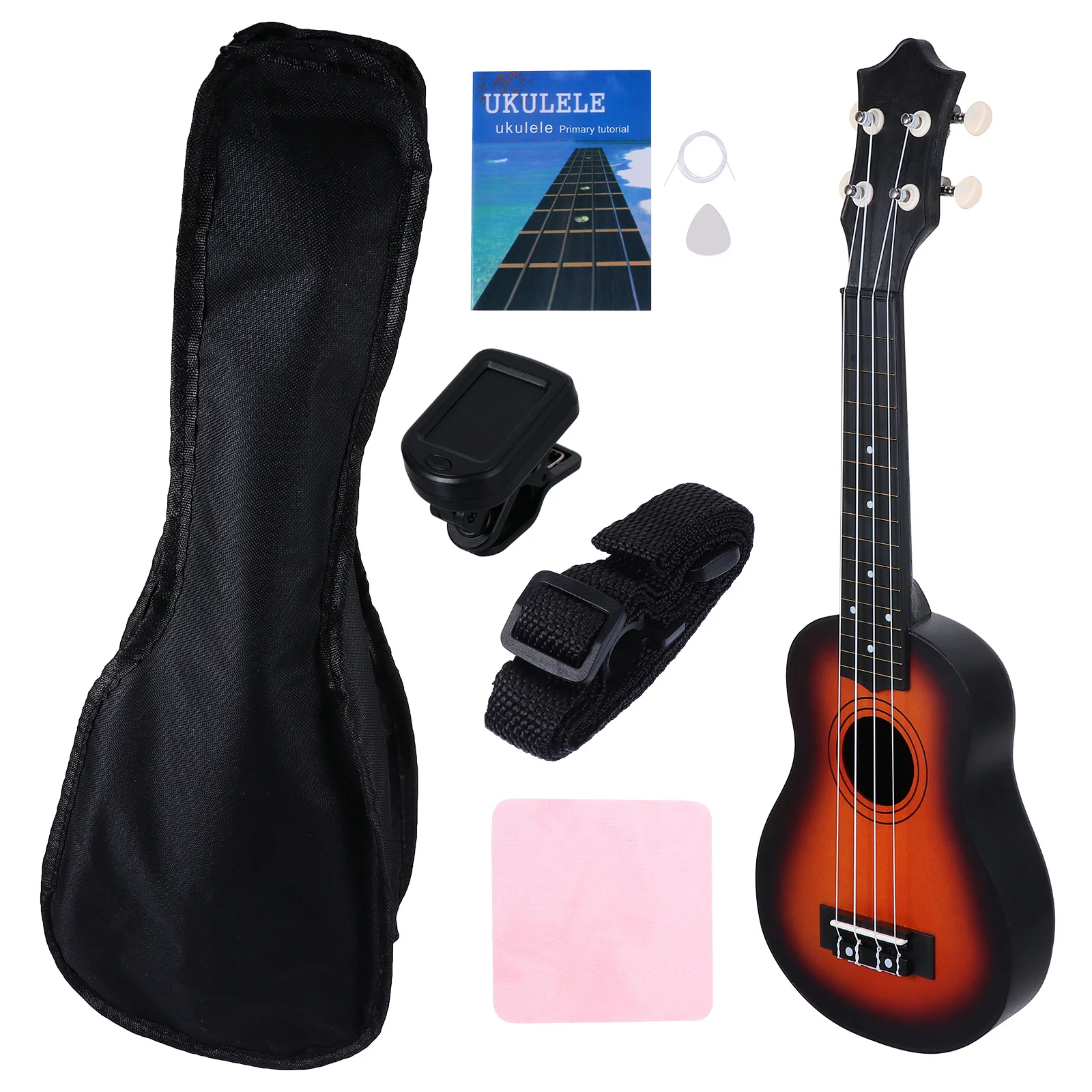 

1Set Beginner Ukulele 12 Inches Basswood Small Guitar Suitable for Women Men Musical Instruments Acoustic Practice
