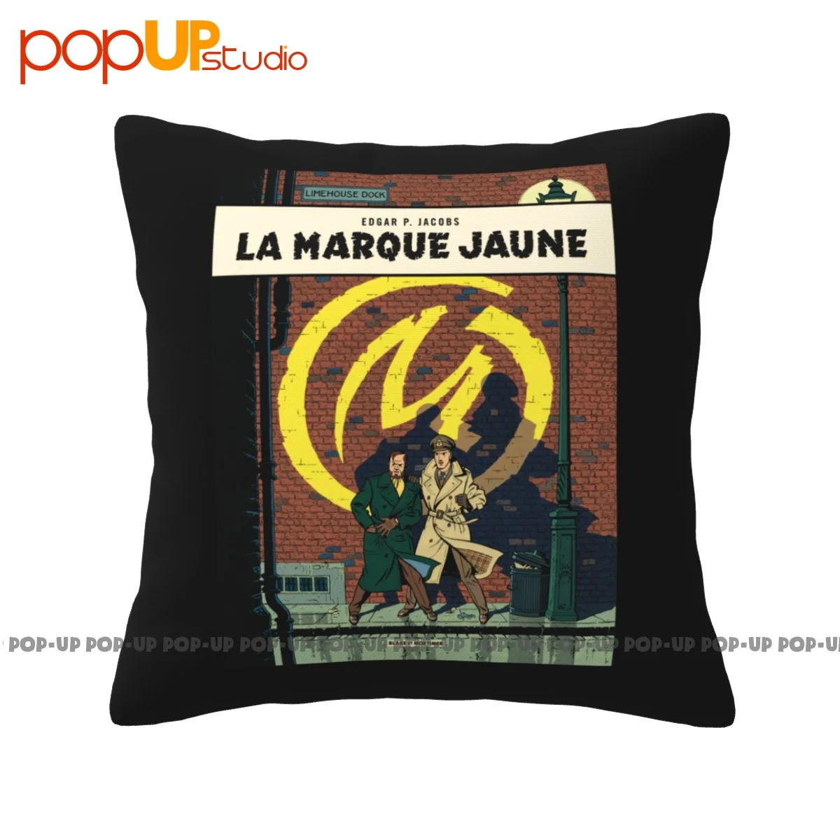 Silky Blake And Mortimer La Marque Jaune P-428 Pillowcase Throw Pillow Cover Healthy Soft Skin Comfortable