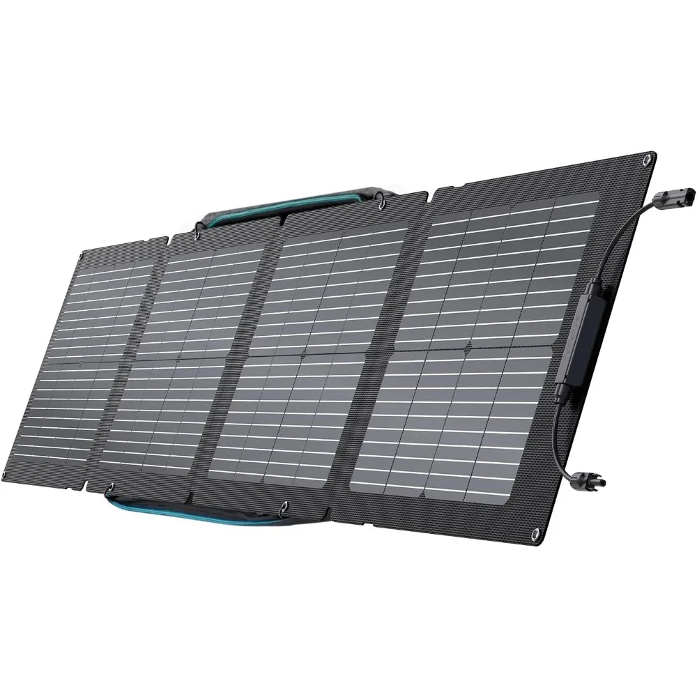 Painel solar portátil impermeável e Dustproof, dobrável, estojo de transporte, eficiência de até 23%, IP68, 110W