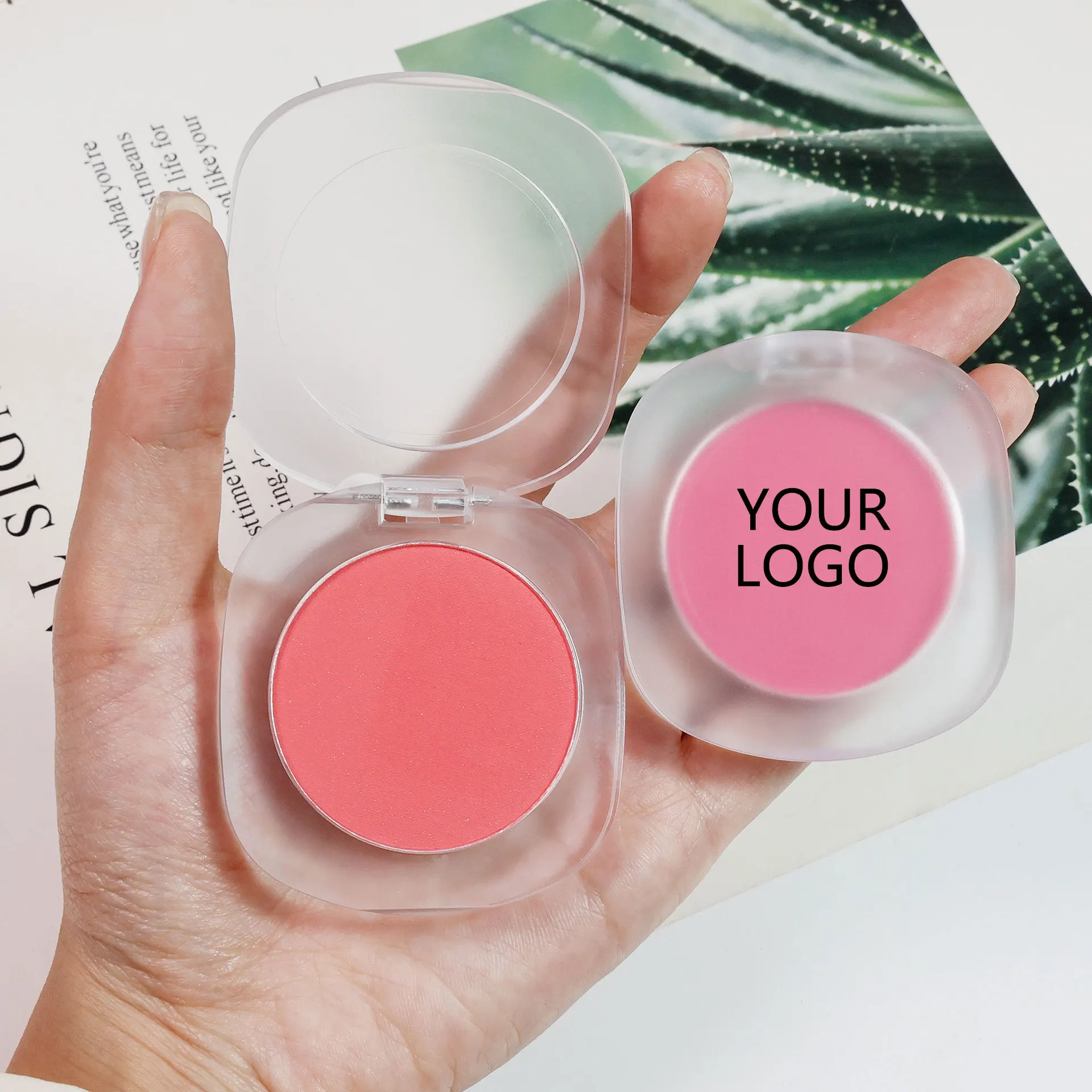 High Pigment Blusher Custom Logo Cruelty Free Vegan Blushes Waterproof Blush Bronzer Cheek Single Clear Smooth Blush 5pcs