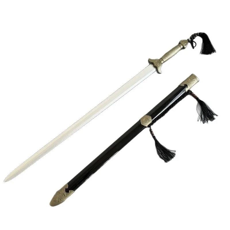 100 cm/33,37 Zoll Meisterschwert Taiji Training Cosplay Modell Katana Requisiten Spielzeug Sport Display Peripheriegeräte mit Scheide Sammlergeschenk