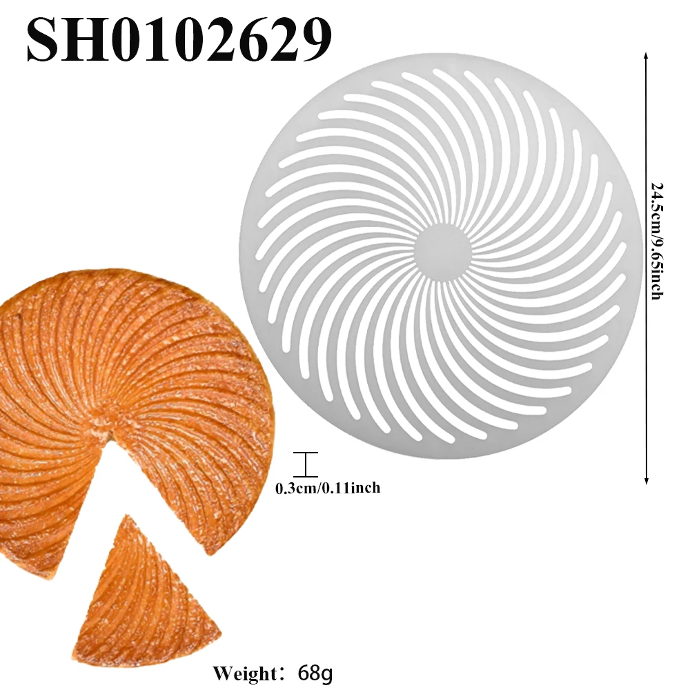 قالب طباعة نسيج الكعكة المقرمشة، قالب طباعة كعكة الملك للعام الجديد، لوازم خبز المطبخ، أدوات كعكة السيليكون #6