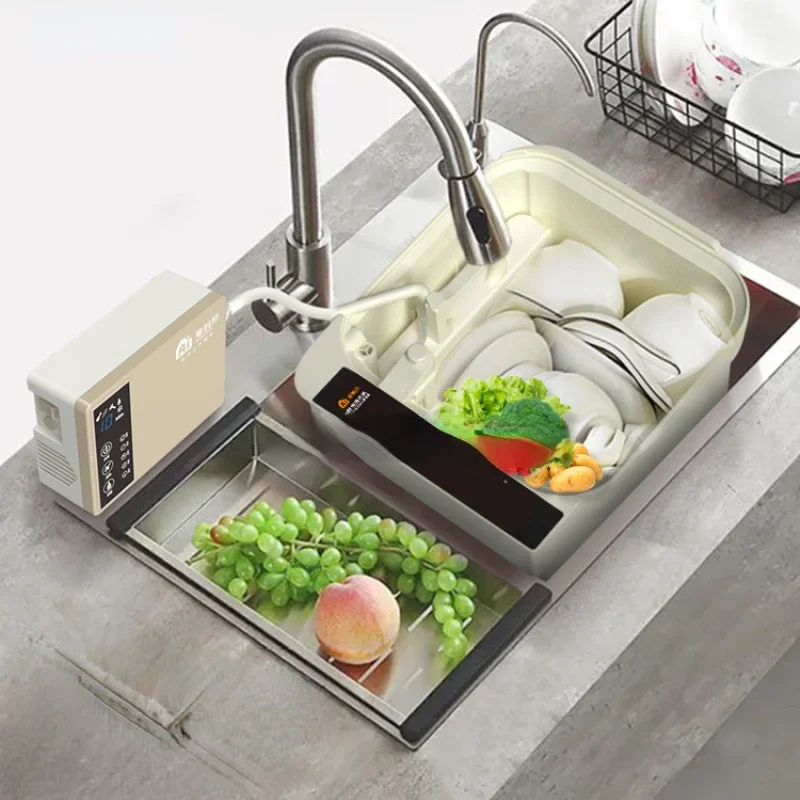 Ultrasonic Dish washers Household Small Automatic Installation-Free Independent Desktop Sink Vegetable Washing Artifact