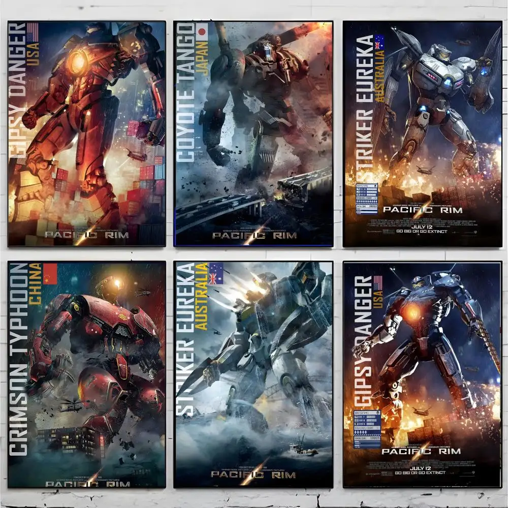 giant monster movie P-Pacific Rim Poster Superior Home Space Pub Indoor Decorative Art & Home Decor