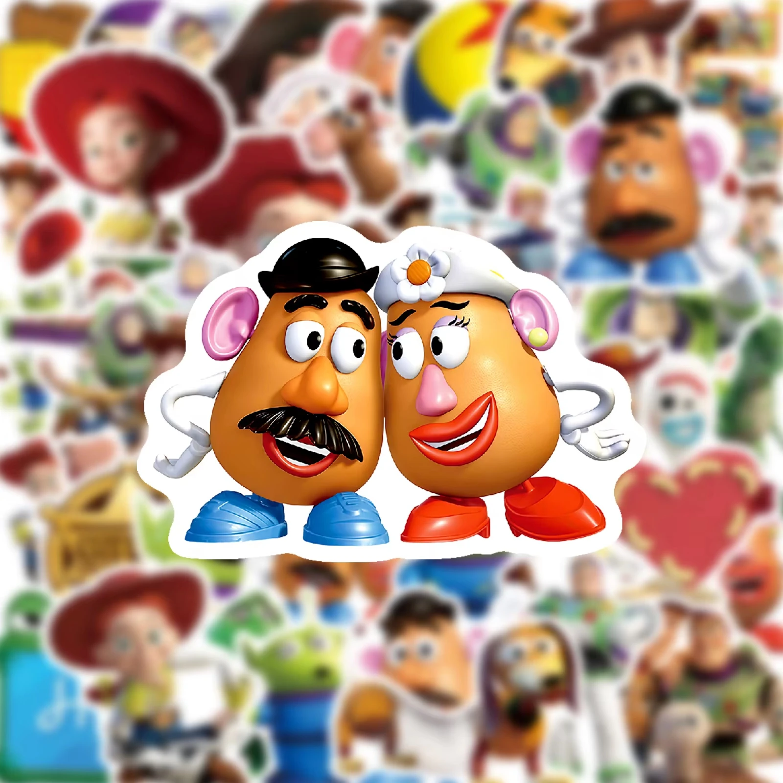 50PCS Cartoon Disney Toy Story Graffiti Stickers Exquisite Decoration Sticker for Phone Computer Notebook Stationery DIY Toys view 4
