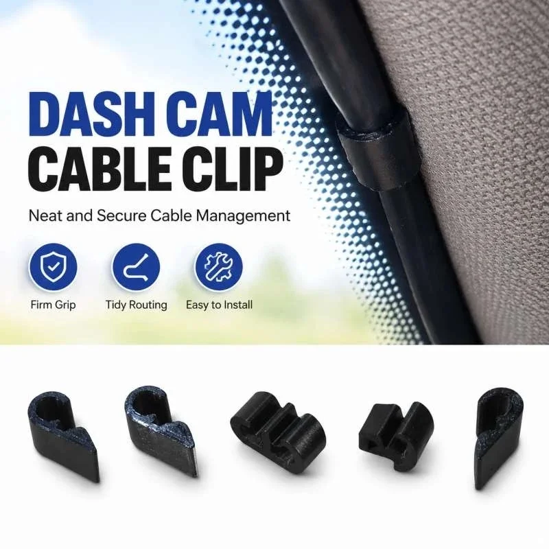 Simple Dash Cam Data Cable Clip Car Recorder Cord Fastener Wire Management Vehicle Gadget