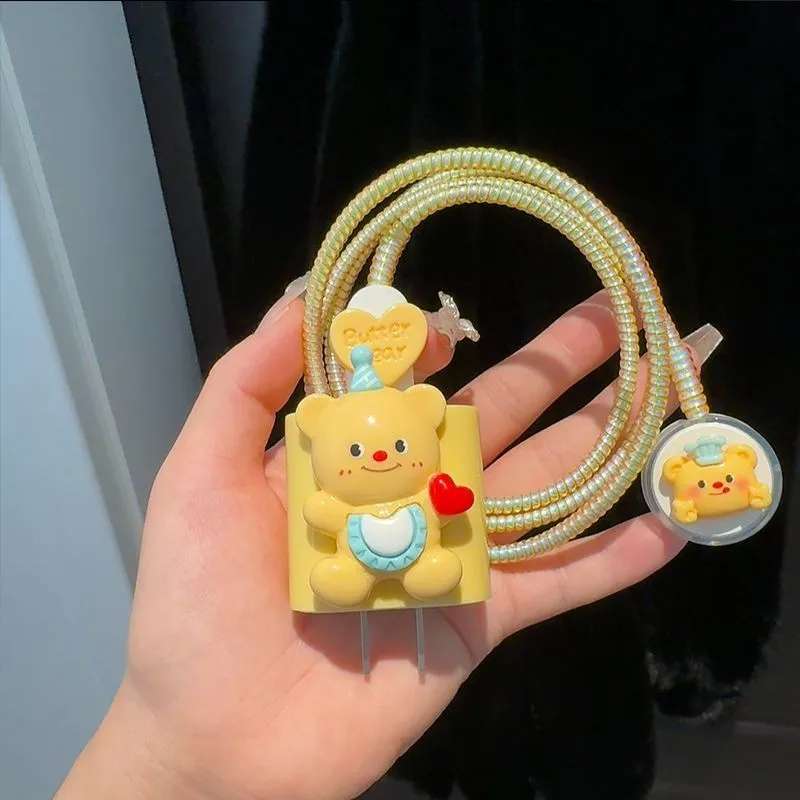 Cartoon Butter Bear Watch Data Protection Case