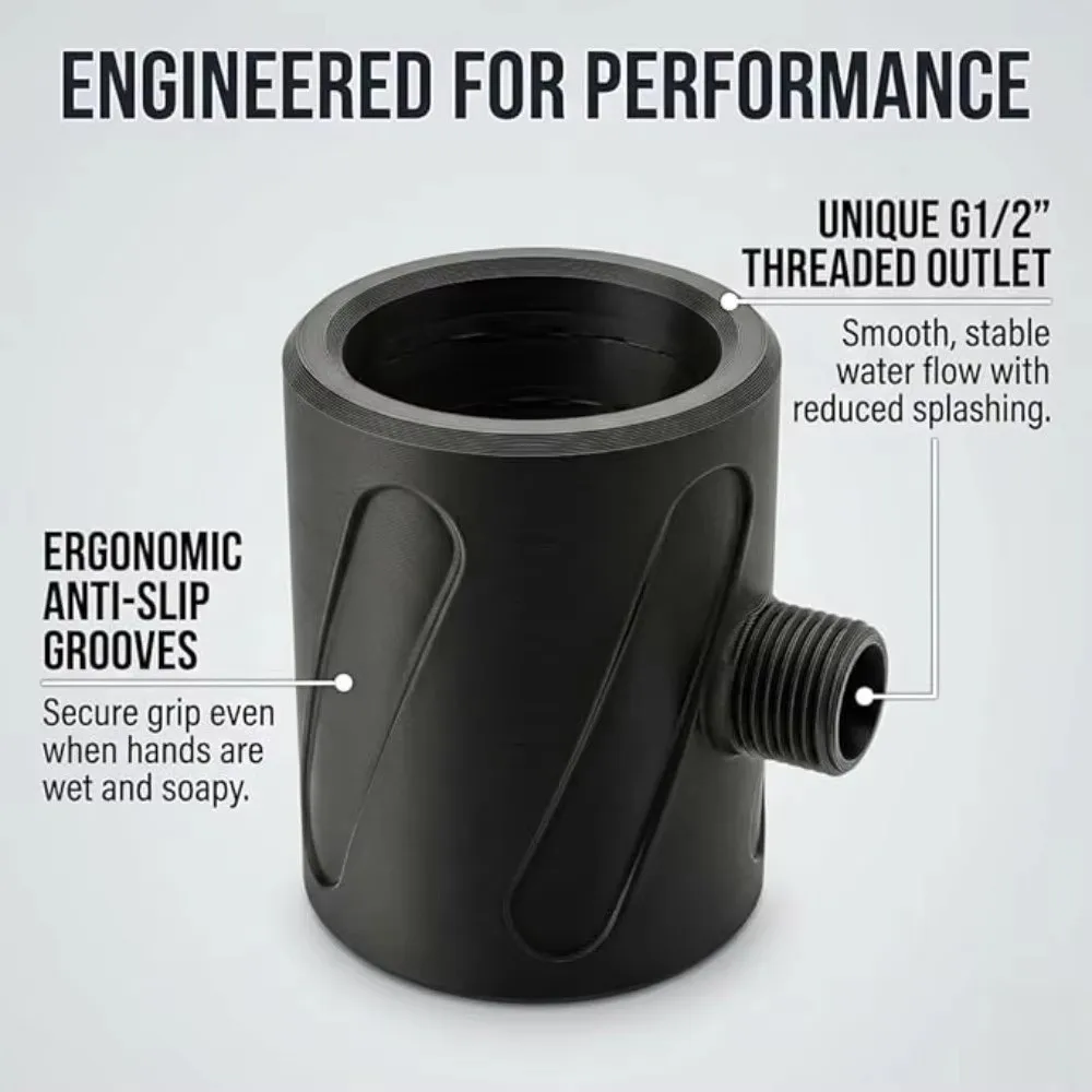 Gifts 3D Printed Handheld Shower Head High Pressure Shower Accessories Circular Massage Shower Head 2-in-1 Spiral Nozzle
