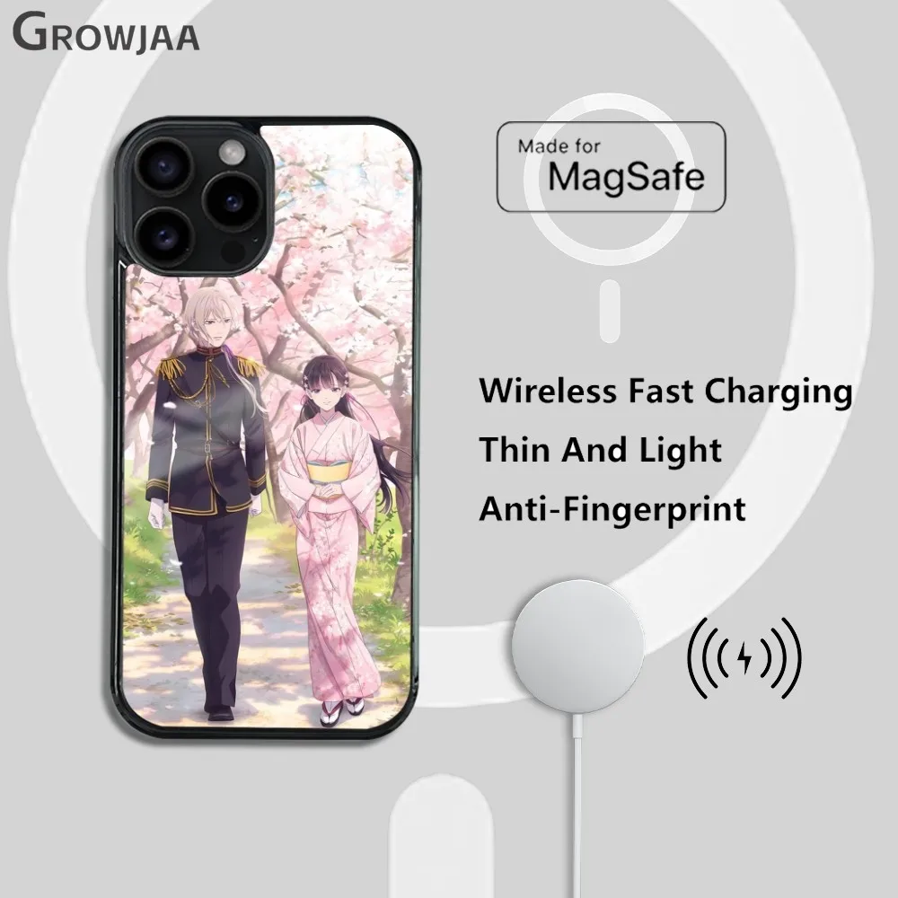 Anime My Happy M-Marriage Phone Case For iPhone 16 15 14 13 12 11 Pro Max Plus Mini Magsafe Mirror Wireless Magnetic Cover