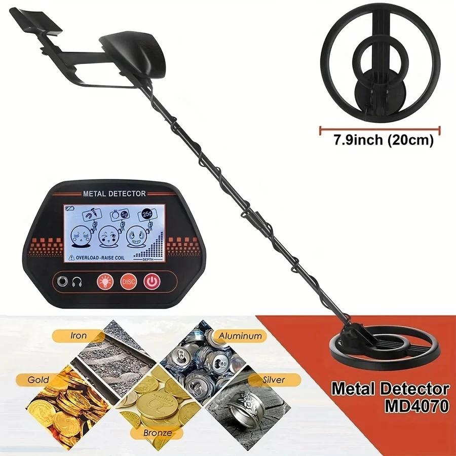 High Sensitivity Beach Treasure Finder Handheld Underground Metal Detector For Children And Adults High Precision Gold Detector