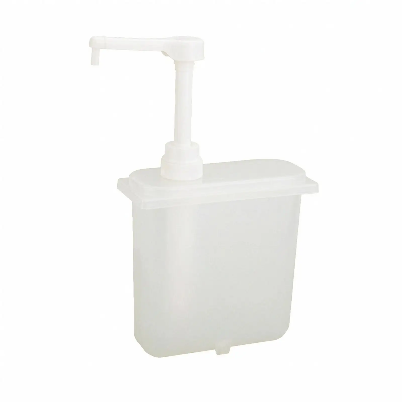 Hand Pump Dispenser Translucent Countertop Dispenser Easy to Press for Cafes
