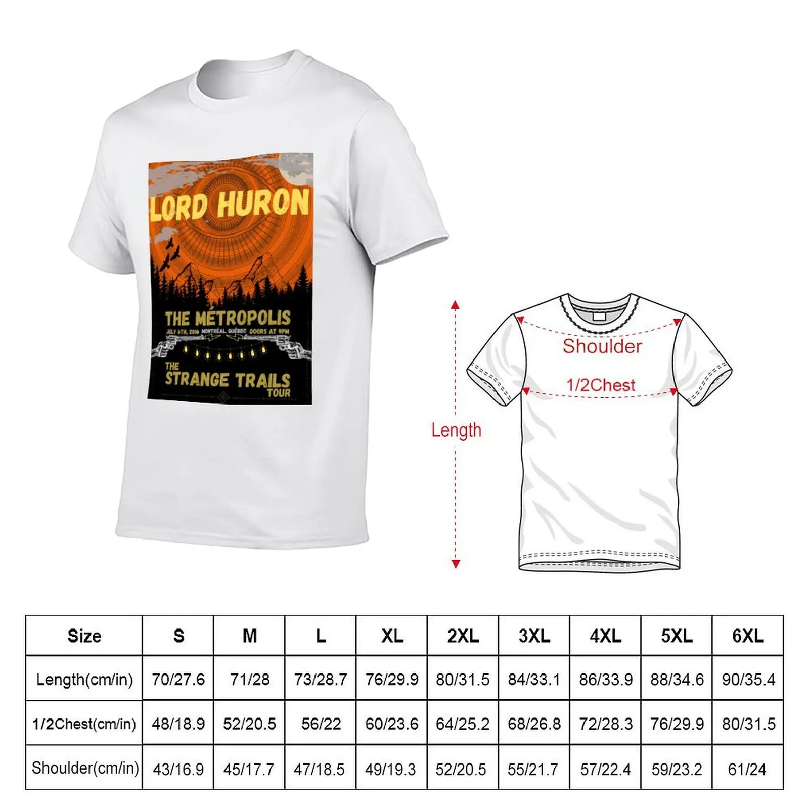 Lord Huron Concert Poster T-Shirt anime clothes Louboutins men t shirt