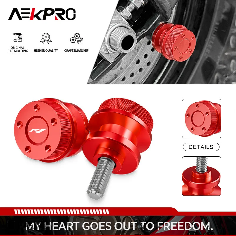 

M6 Swingarm Spools Slider Stands Screw Bolts For YZF R1 R1M R1S R3 R6 R7 R15 V3 V4 Motorcycle Accessories r1 r1m r3 r6 r7 r15