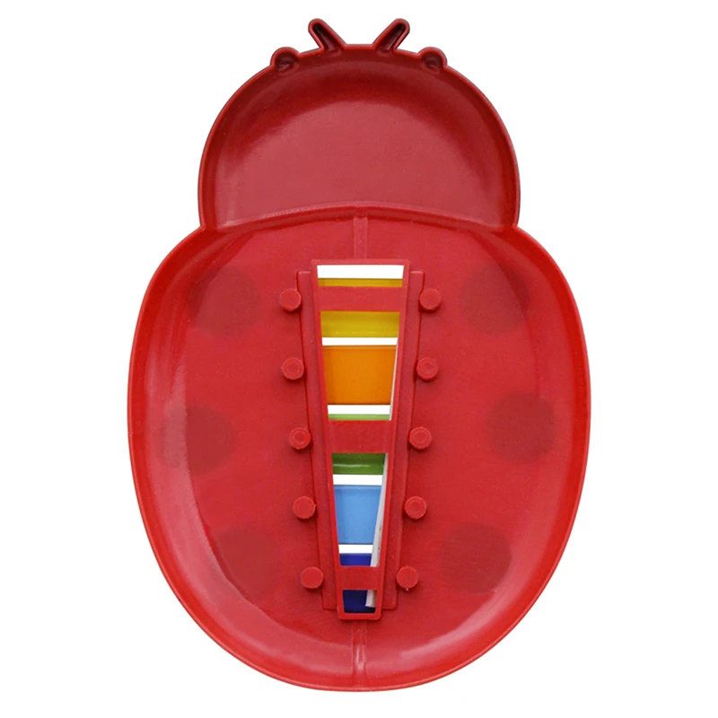 Zabawki muzyczne drewniane instrumenty perkusyjne Instrument muzyczny dla dzieci kreskówka wkładka Beetle Baby Early Learning zabawne zabawki edukacyjne