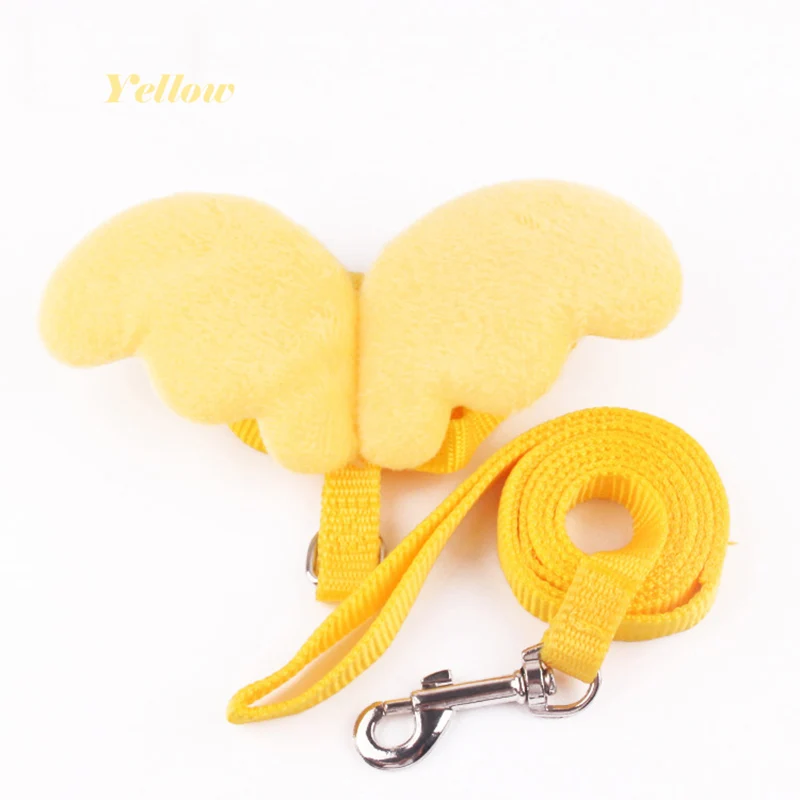 Niedliches Engelsflügel-Haustier-Kaninchen-Geschirr und Leine für Katzen, Kaninchen, personalisierte Kaninchen-Geschirre, Hasen-Accessoires, Hamster-Kleidung
