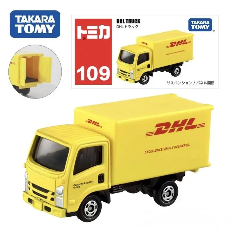 

TAKARA TOMY Tomica 109 DHL Alloy Simulation Truck Toy Car Model for Boys