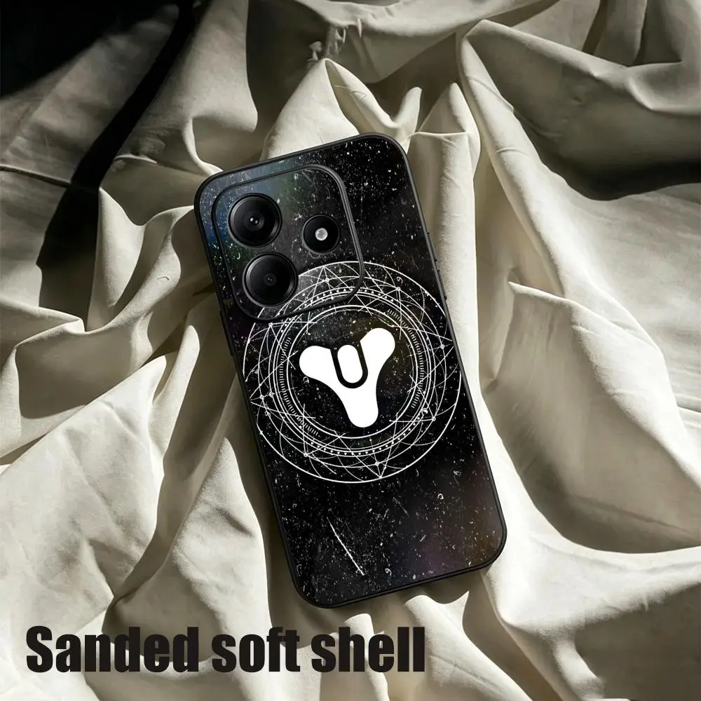 Coque de téléphone D-Destiny 2 pour Xiaomi Redmi Note 14 13 12 11 Pro Plus S 5G 14C A3, housse de téléphone souple noire