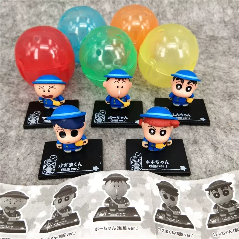 

Капсульная игрушка Bandai Crayon Shin-chan: Фигурка в форме униформы детсадовца, аниме-персонажи Шин-чан, Ненэ Казама, Масао, мини-фигурка с подставкой, подарок