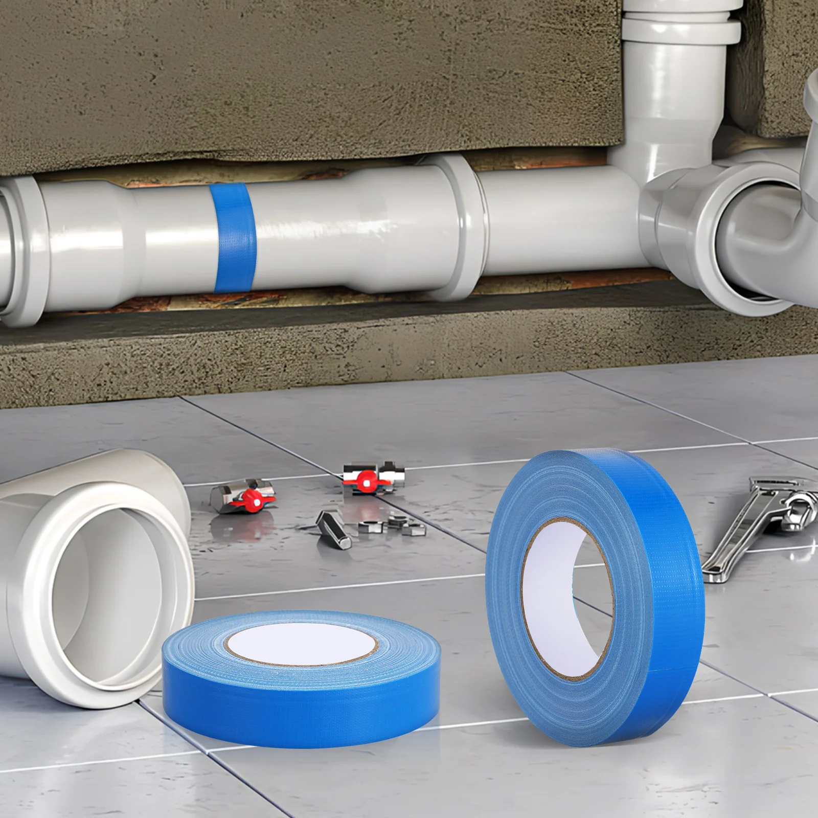 

1 Roll 50M Waterproof Tape Heavy Duty Sealing For Outdoor Repair Packaging Construction Seam Fixing Duct Tape Multi-Surface Use