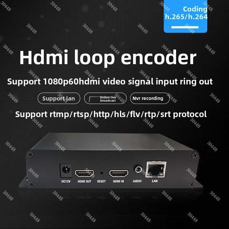 H.265/H.264 HDMI Loop-Out HD Video Encoder IPTV Live Streaming Transmission Recorder #1