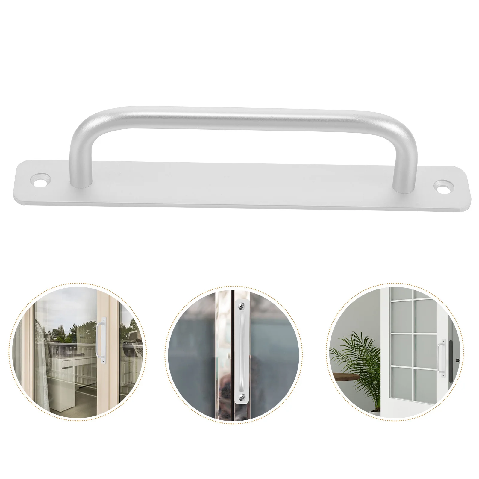 

Minimalist Door Pull Push Handle for Glass Doors and Windows Aluminium Alloy No-Drill Installation Home Commercial Use