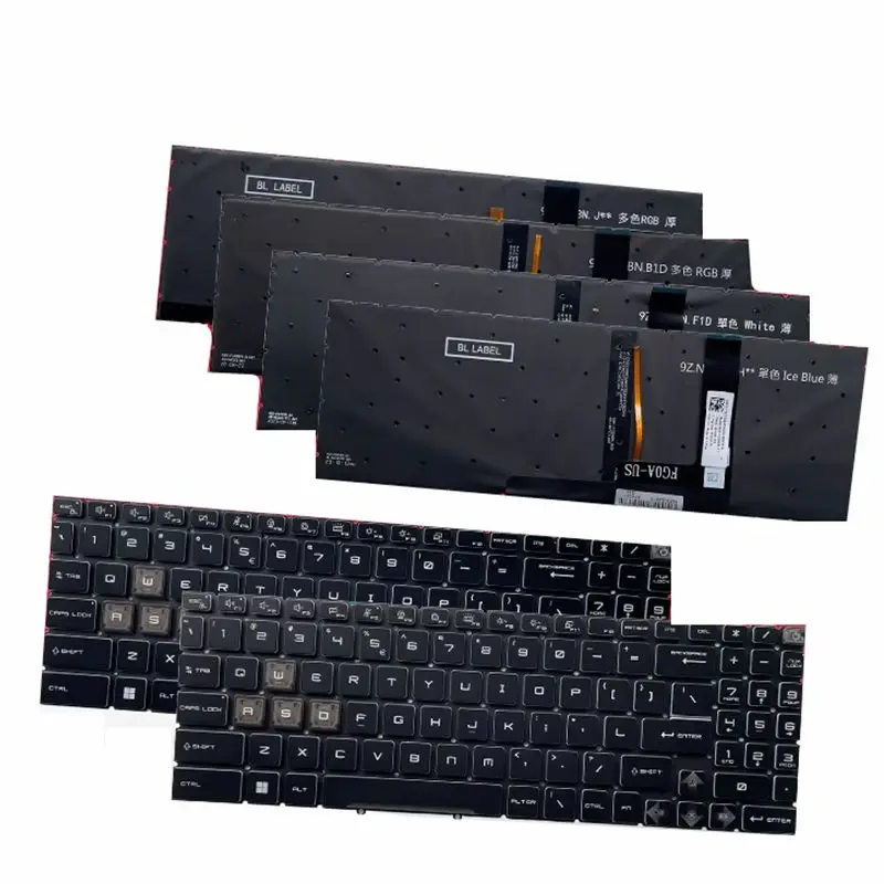 EUA NOVO Teclado Do Portátil Para MSI VECTOR GP68HX 13V GP68 GE68 GP78 GE78 GE78HX GS77 GT77HX MS-17S1 15H1 15H2 15K1 15HK 1585 1583