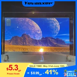 3D Transparent Holographic Projection Screen Adhesive Rear Projection Film for Exhibition Showcase Advertising Different Sizes