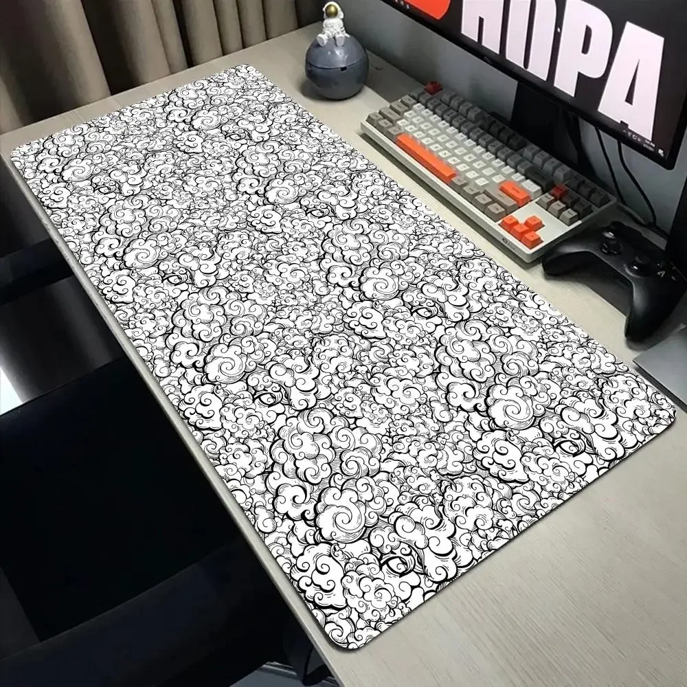 

Japanese cloud Mouse Pad Large Computer Office Game Table Mats XXL Rubber Anti-slip Gaming Keyboard Mousepads Long Desk Pads