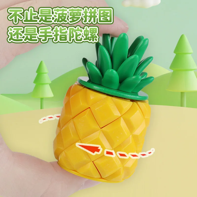 الأناناس ثلاثية الأبعاد مجسمة لتقوم بها بنفسك الجمعية ألعاب تعليمية الإبداعية ديسيفيرغ لعبة الأطفال الدماغية الإجهاد الإغاثة اللعب