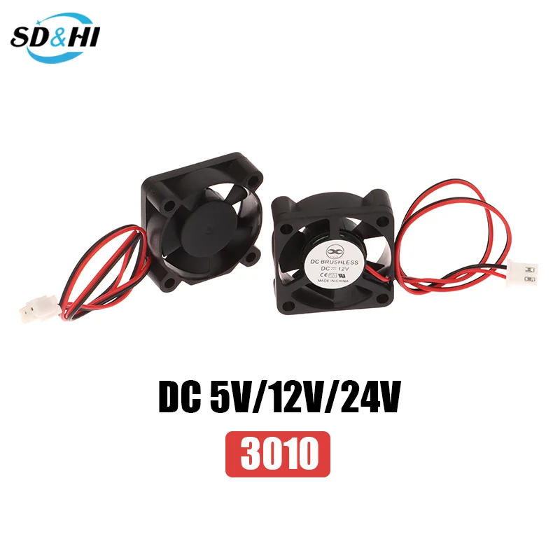 3010 Fan 30MM 30x30x10MM DC 5V 12V 24V 2Pin Cooler Small Cooling Fan DIY Printer For J-head Hotend For 3D Pinter Parts