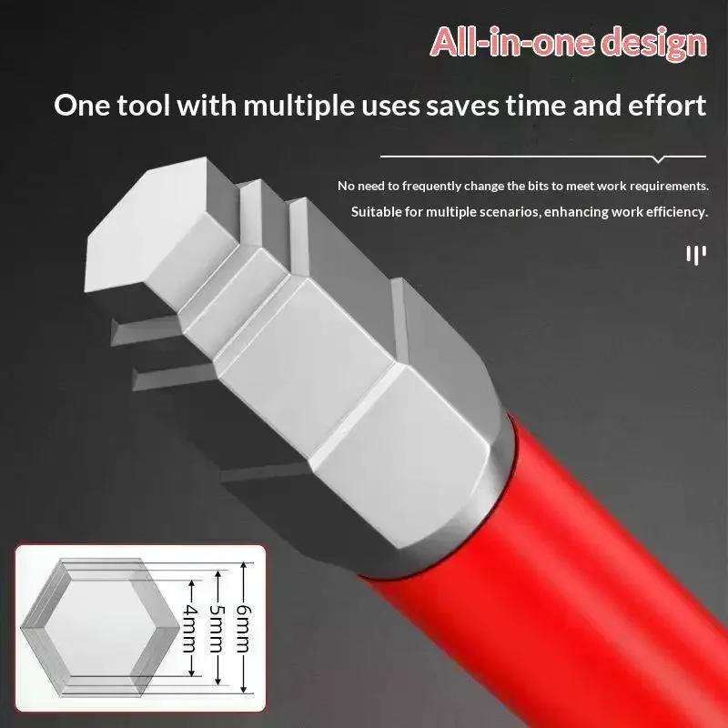 Strong Magnetic Screwdriver Set: 3/6Pcs 65/100mm 6.35mm Hex Shank Electric Bits 1.5mm To 6mm