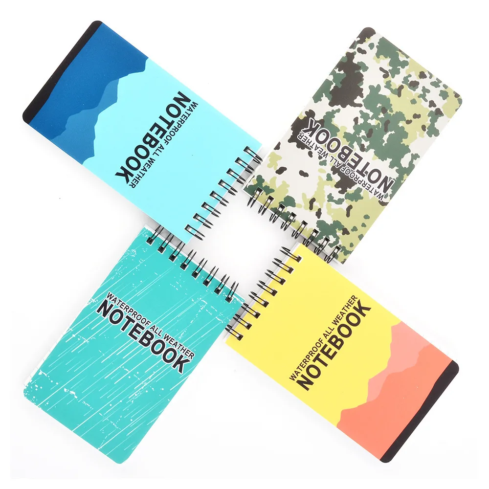 1p Waterproof Notepad Camouflage Pvc Outdoor Waterproof Notebook Waterproof And Thick Coil Notebook That Is Not Easy To Tear