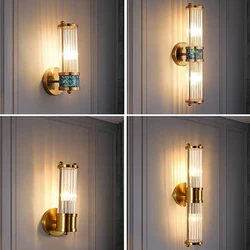 Modern Gold Wall Lamps Indoor Background Wall Sconce Vanity Lamp For Restaurant Living Room Bedroom Hotel Stair Light