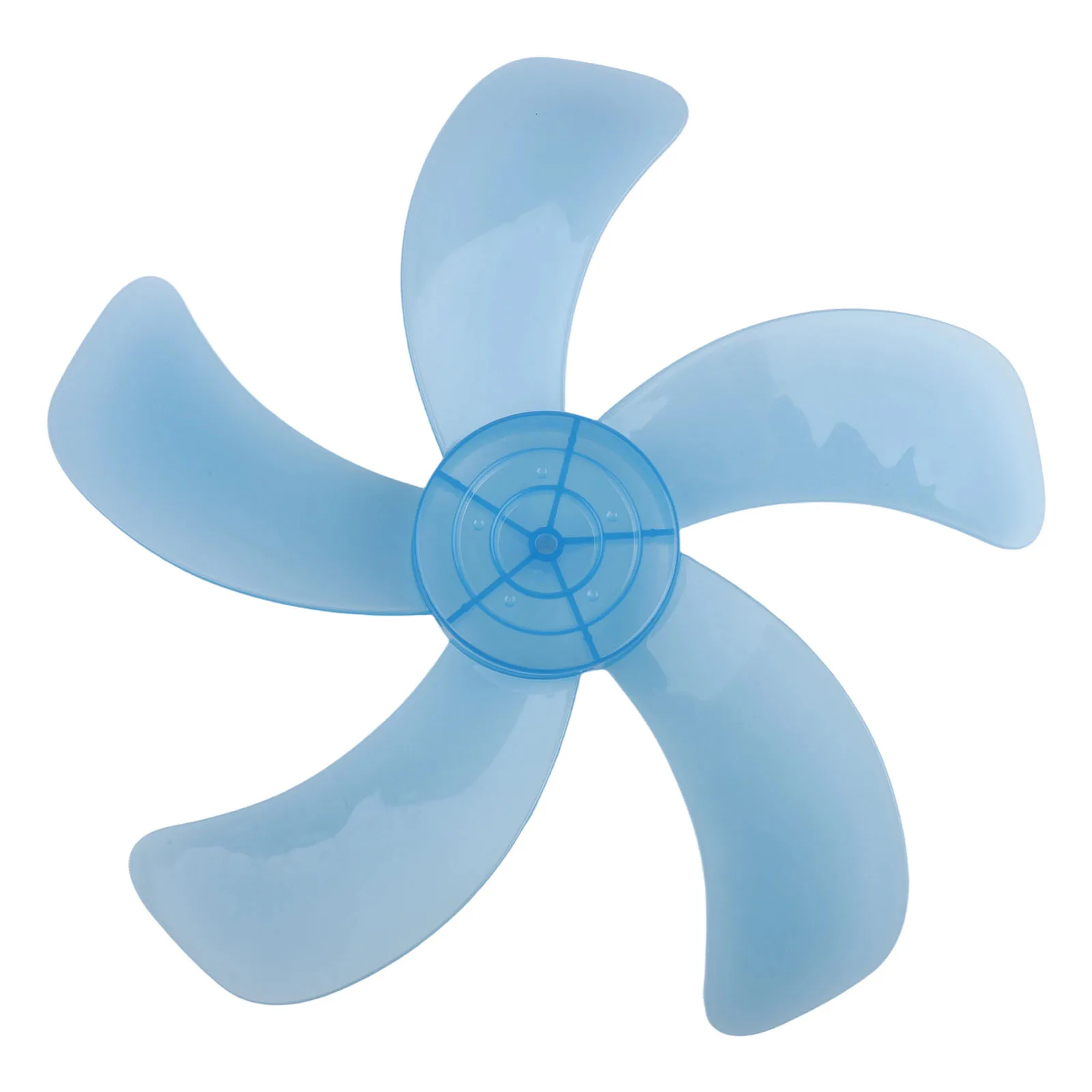 

16-дюймовая лопасть вентилятора с гайкой для замены настольного вентилятора в пьедестале, пластиковая лопасть вентилятора с пятью листьями для эффективного потока воздуха