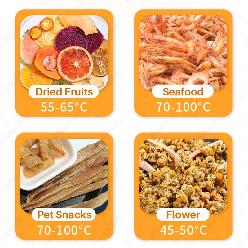 Three-segment Temperature Control Fruits Vegetables Dehydrator Food Drying Machine 23 Tray Food Dryer Machine