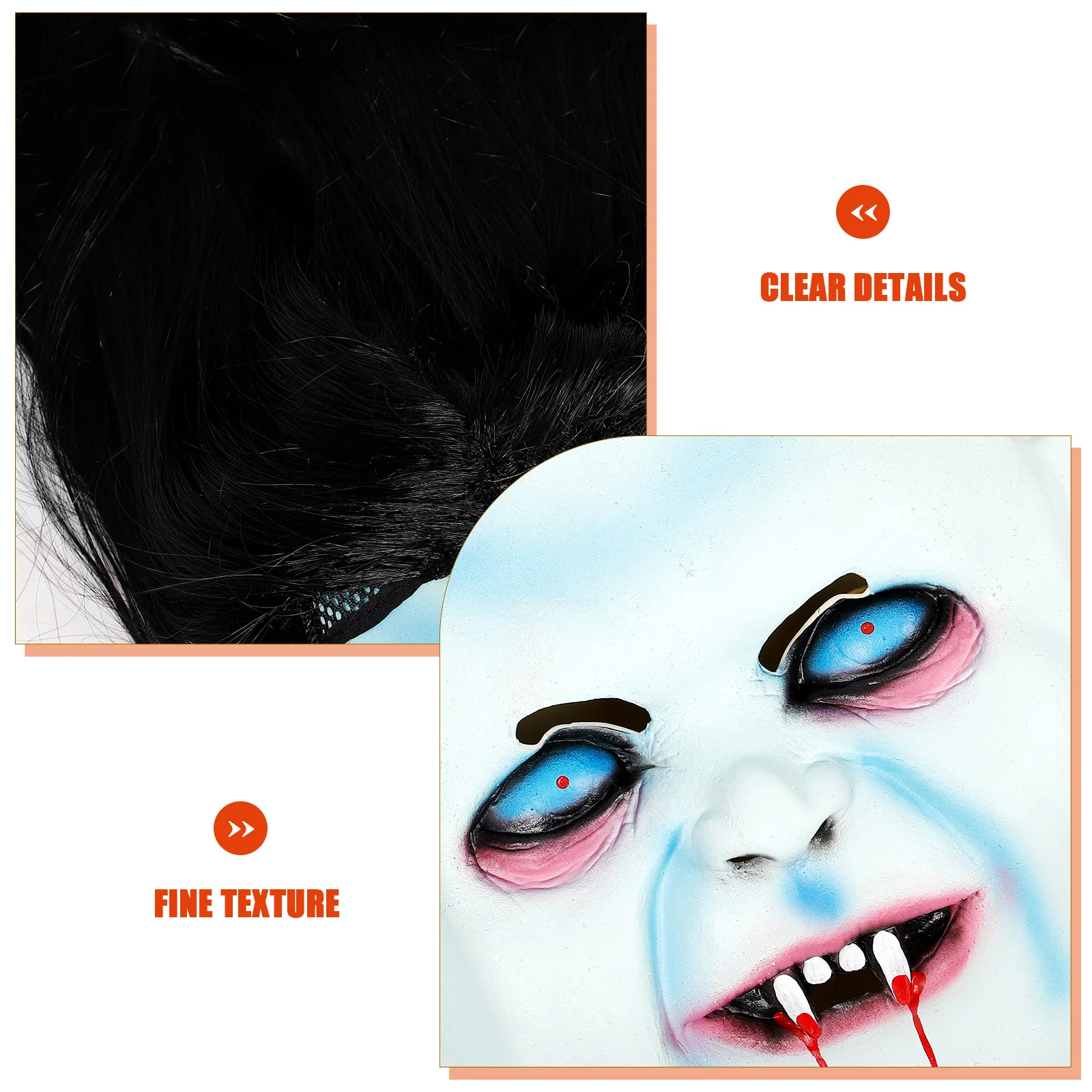 

Sadako Mask Latex Horror Halloween Costume Face Cover Scary Adult Party Cosplay Gift Zombie Festival Masks