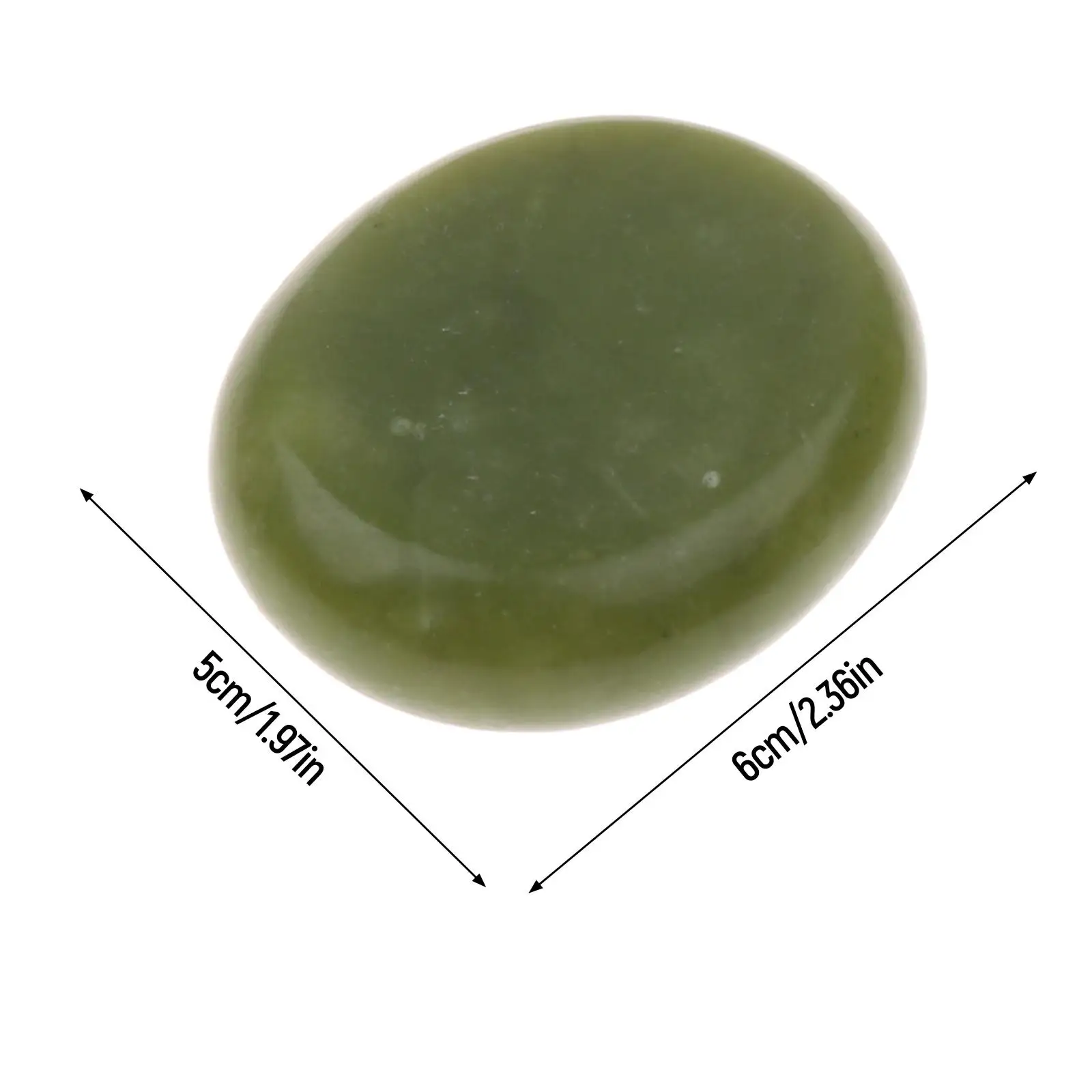 أحجار تدليك اليشم البيضاوية الكبيرة الاحترافية لعلاج تدليك الجسم في صالونات التجميل