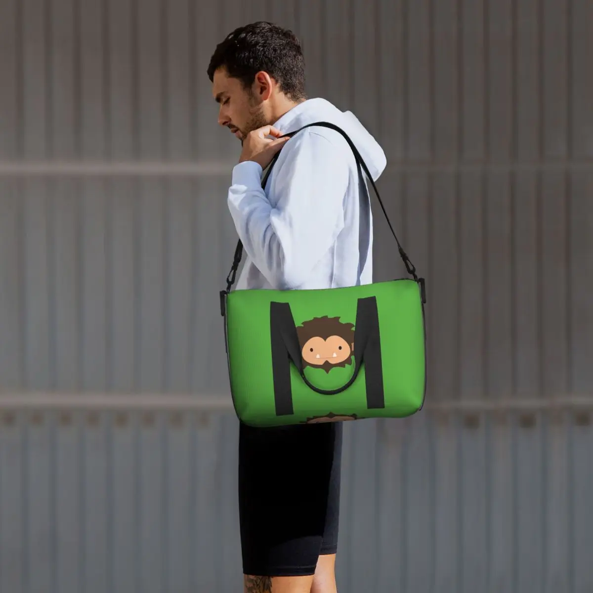 مخصص متستر Sasquatch كبير رئيس حقيبة سفر الشاطئ سعة كبيرة حمل الحقائب لصالة الألعاب الرياضية اليوغا النساء التسوق حقيبة كتف واق من المطر