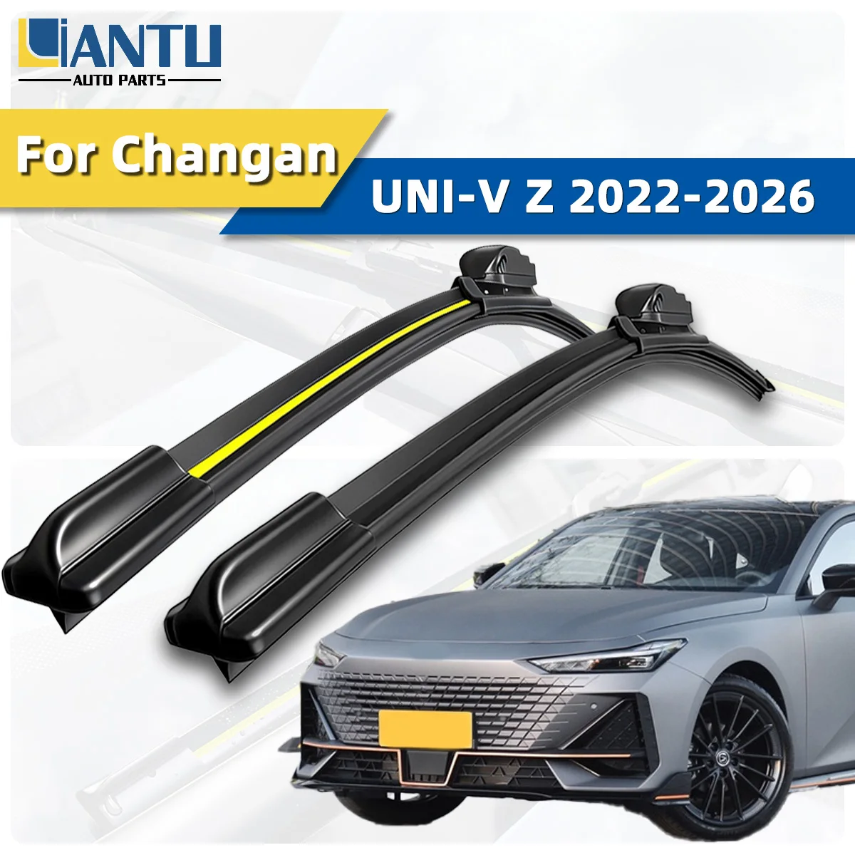 

2PCS Front Wiper Blades Wiper Fit For Changan UNI-V Z 2022-2026 Durable High Quality Wiper Car Accessories Silent Smooth