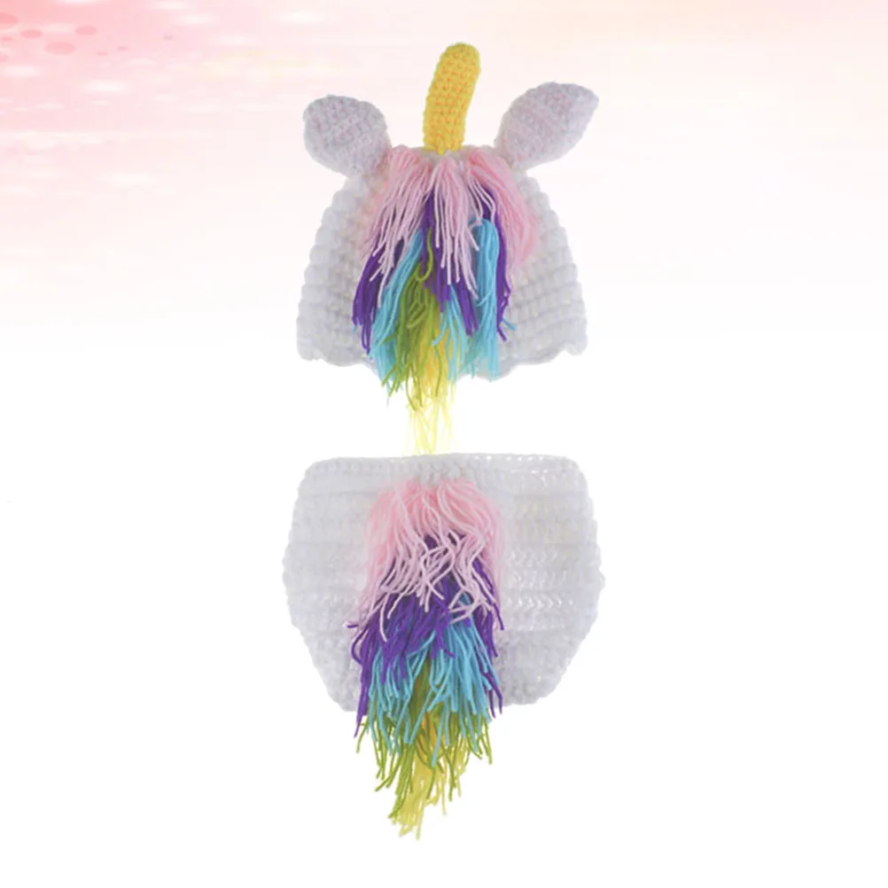 

H Knitting Infant Clothing Baby Photography Costumes Elephant Outfits Photo Props Woolen Hat For Newborn Comfort Warm